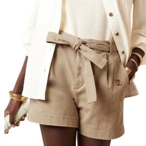 Banana Republic Factory Khaki Belted Chino Shorts – NWT Size 2